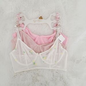 JESSICA SIMPSON 3-PACK FLIRTY UNPADDED UNDERWIRE BRA SIZE 34B
